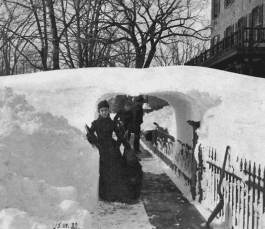 Какой была самая масштабная метель в Нью-Йорке в 1888 году?