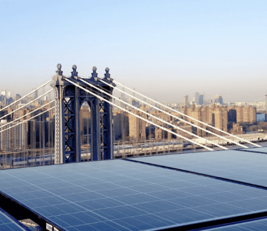 Популярность использования солнечной энергии в Нью-Йорке